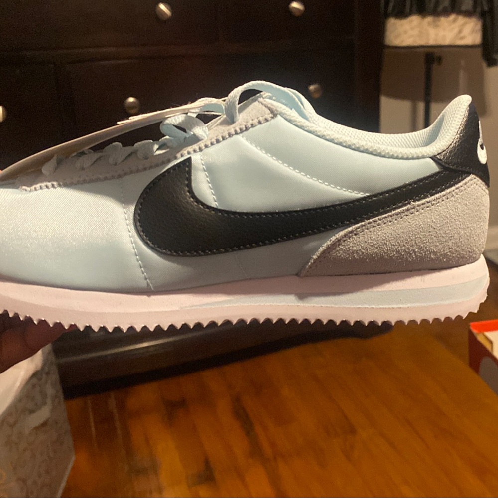NWB Nike Light Blue and Black Cortez Sneakers